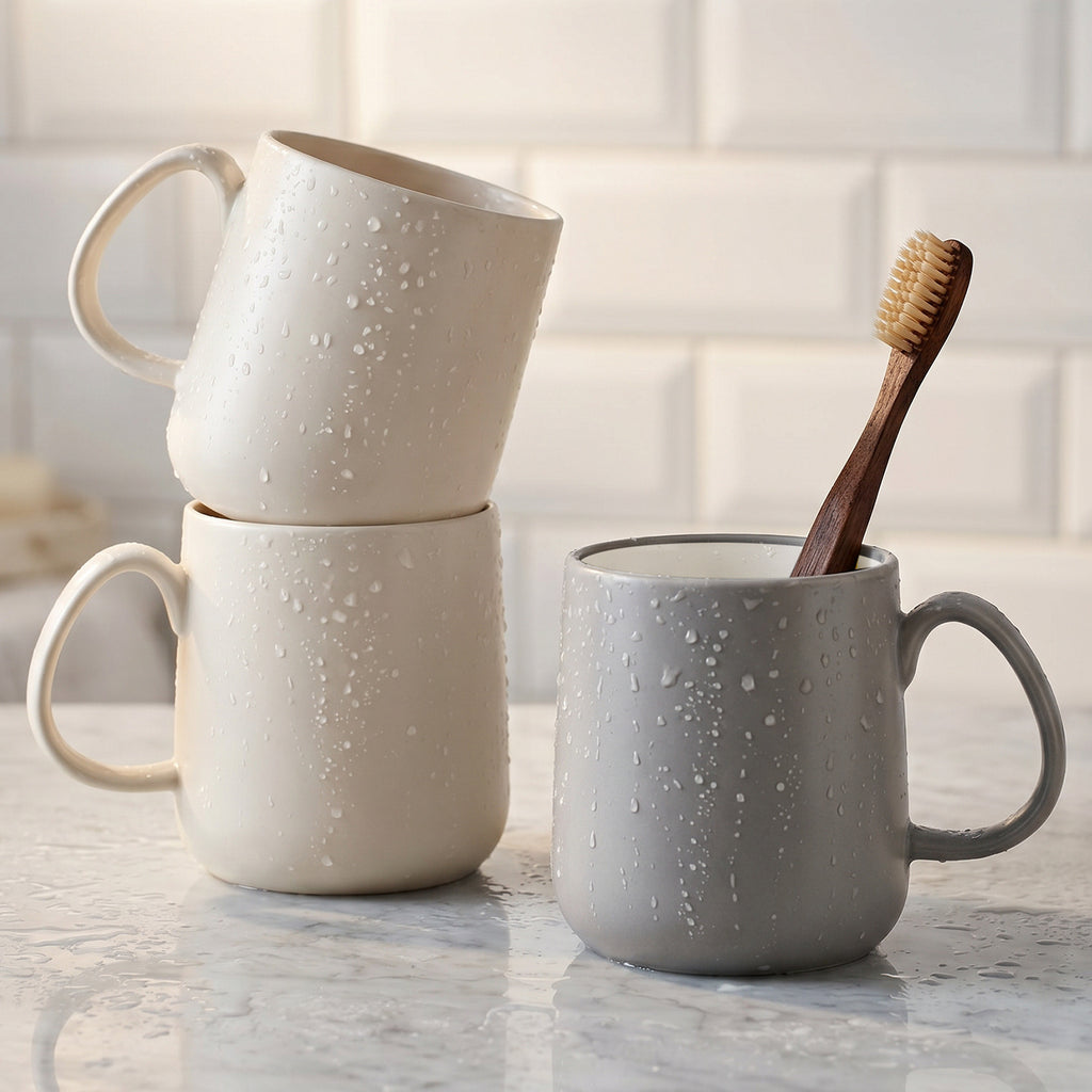 2025 New Simple Good-Looking Household Plastic Mouthwash Cup Couple Toothbrush Water Cup Mug Artifact