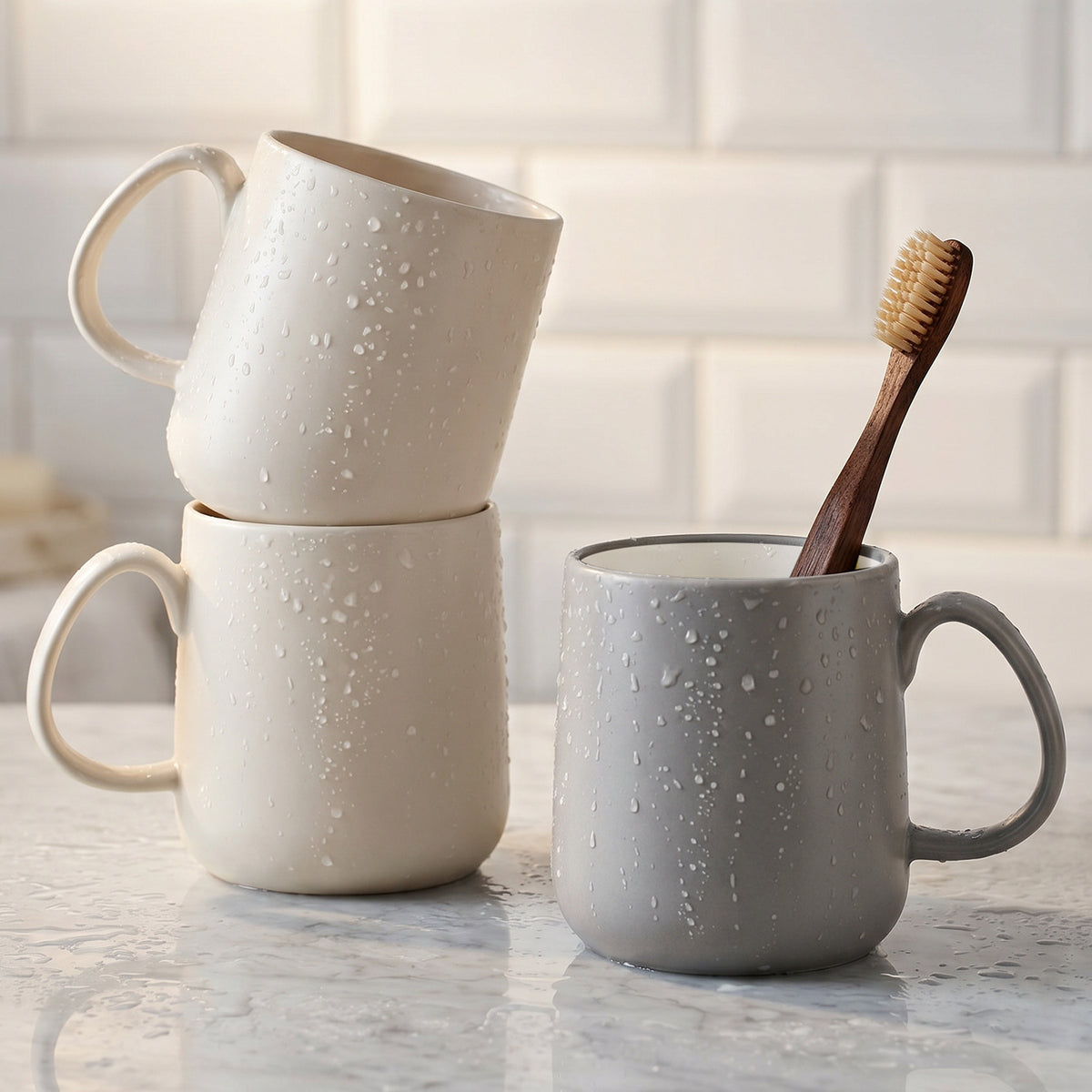 2025 New Simple Good-Looking Household Plastic Mouthwash Cup Couple Toothbrush Water Cup Mug Artifact