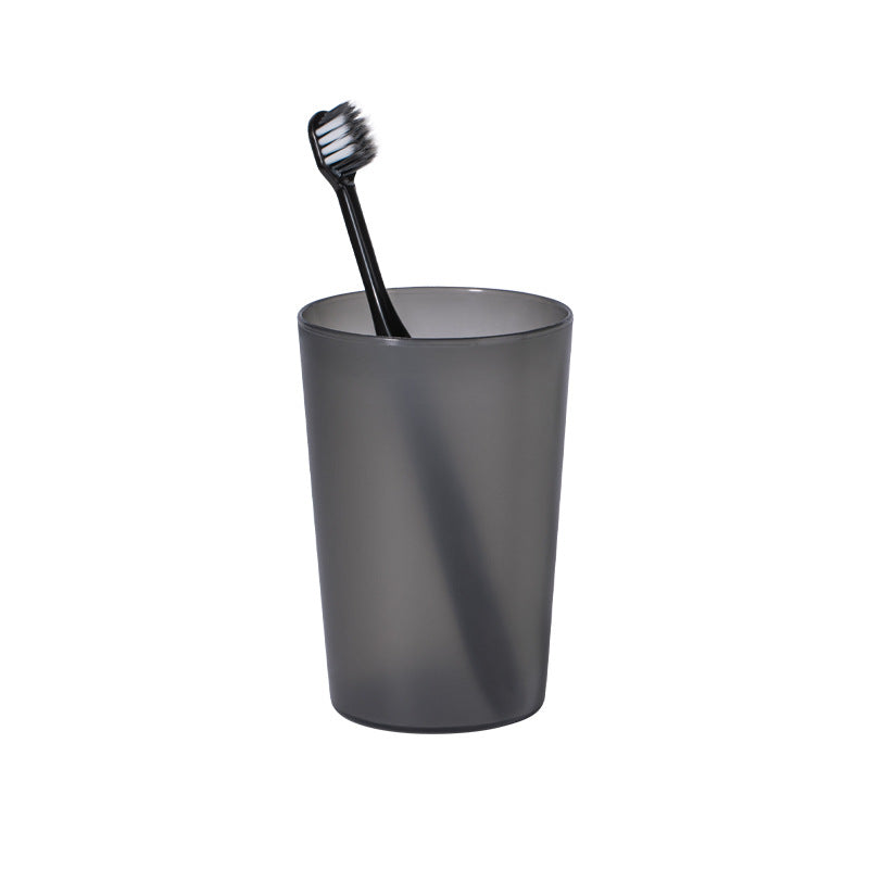 Frosted Plastic Mouthwash Cup – Simple Household Couple Toothbrush Rinse Cup for Drinking & Brushing