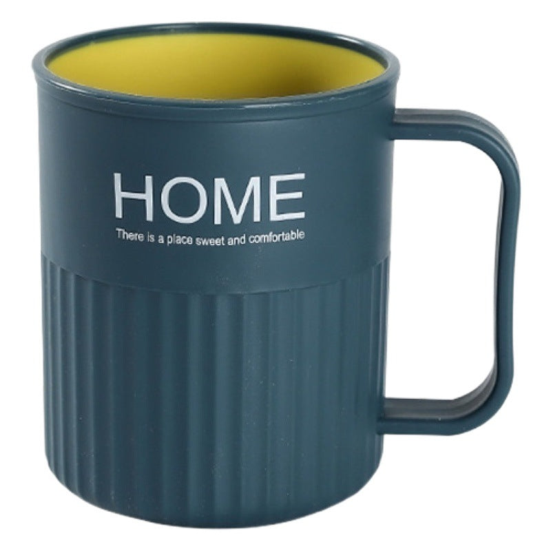 Two-Tone Handled Tooth Cup for Household Use – Simple Brushing and Rinsing Cup