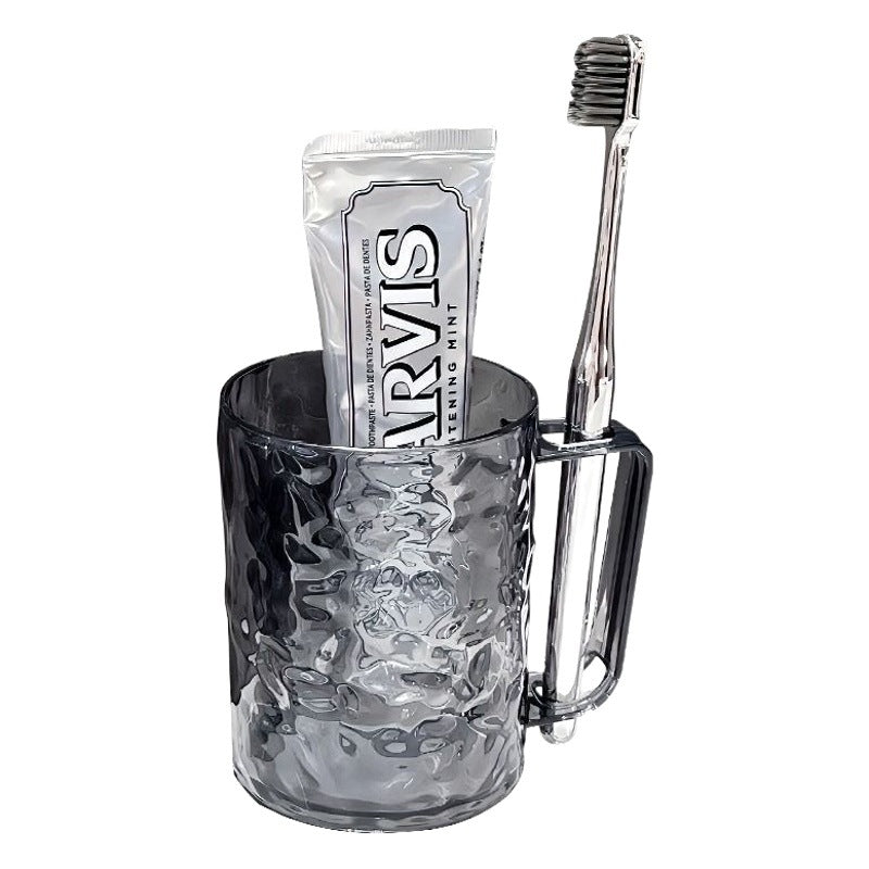New Glacier Water Ripple Transparent Mouthwash Cup for Household, Student Dormitory, Couple Toothbrush Storage Wash Cup
