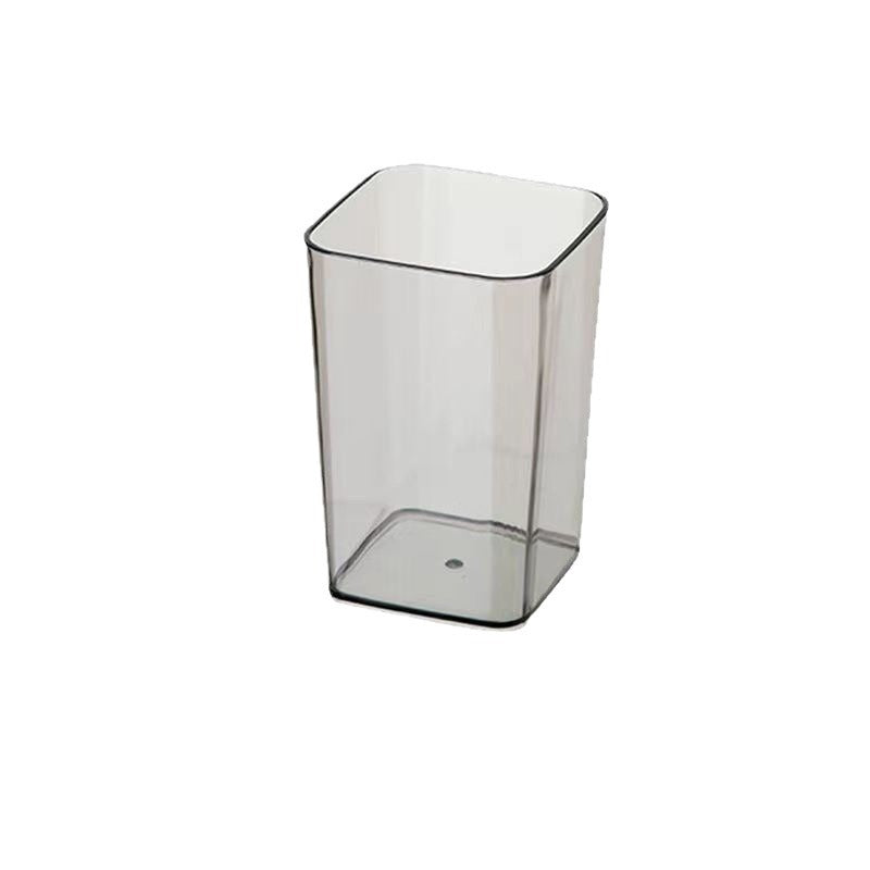 Square Household Mouthwash Cup, Integrated Transparent Tooth Cup for Couples, Student Dormitory and Daily Use