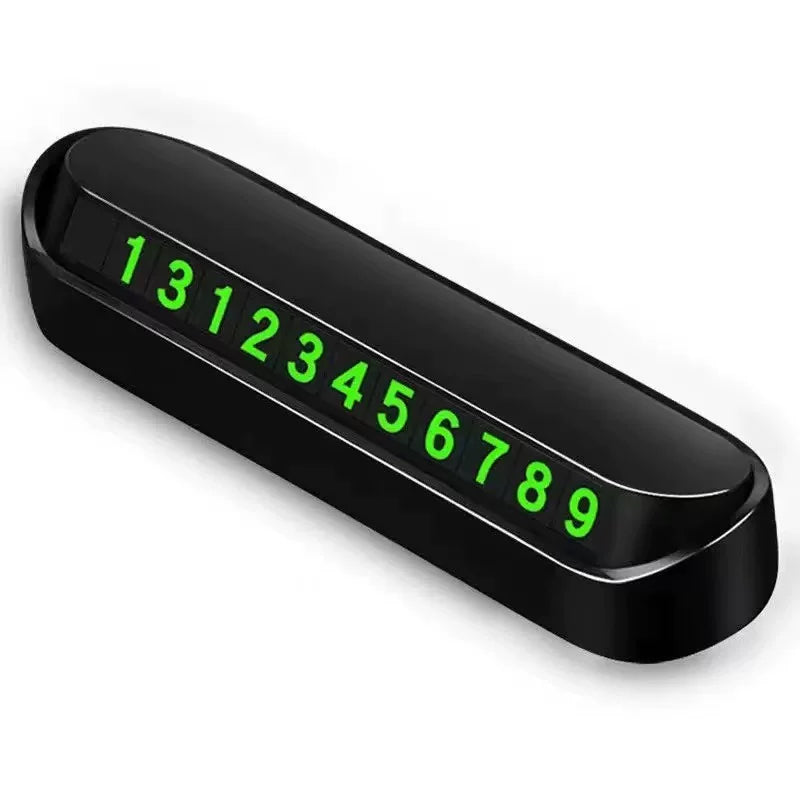 Temporary Parking Phone Number Plate Car Moving License Plate Parking Number Plate Magnetic Luminous Car Phone Plate