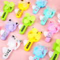 Creative Hand Pressure Fan Children Handheld Cartoon Mini Press Small Fan Kindergarten Gift Stall Supply