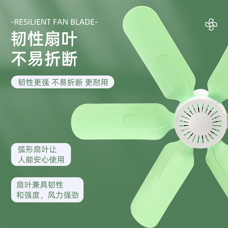 Strict Selection of Small Ceiling Fan Small Mini Fan Dormitory Student Ceiling Fan Mosquito Net Bed Household Large Wind Bedroom Electric Fan