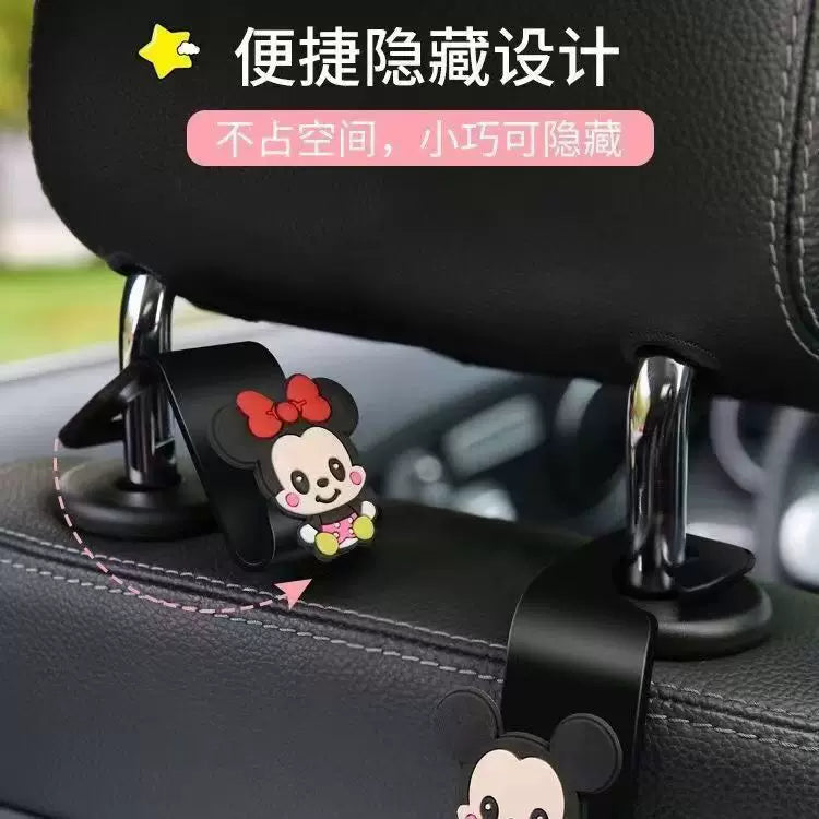 Car Hook Seat Cartoon Cute Rear Backrest Multifunctional Storage Artifact Car Interior Decoration Supplies
