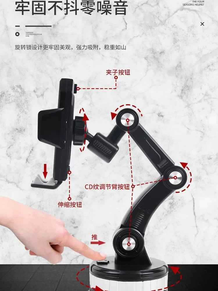 Mobile Phone Car Bracket Car Center Console Car Truck Bracket Suction Disc Navigation Multifunctional Car Support Frame
