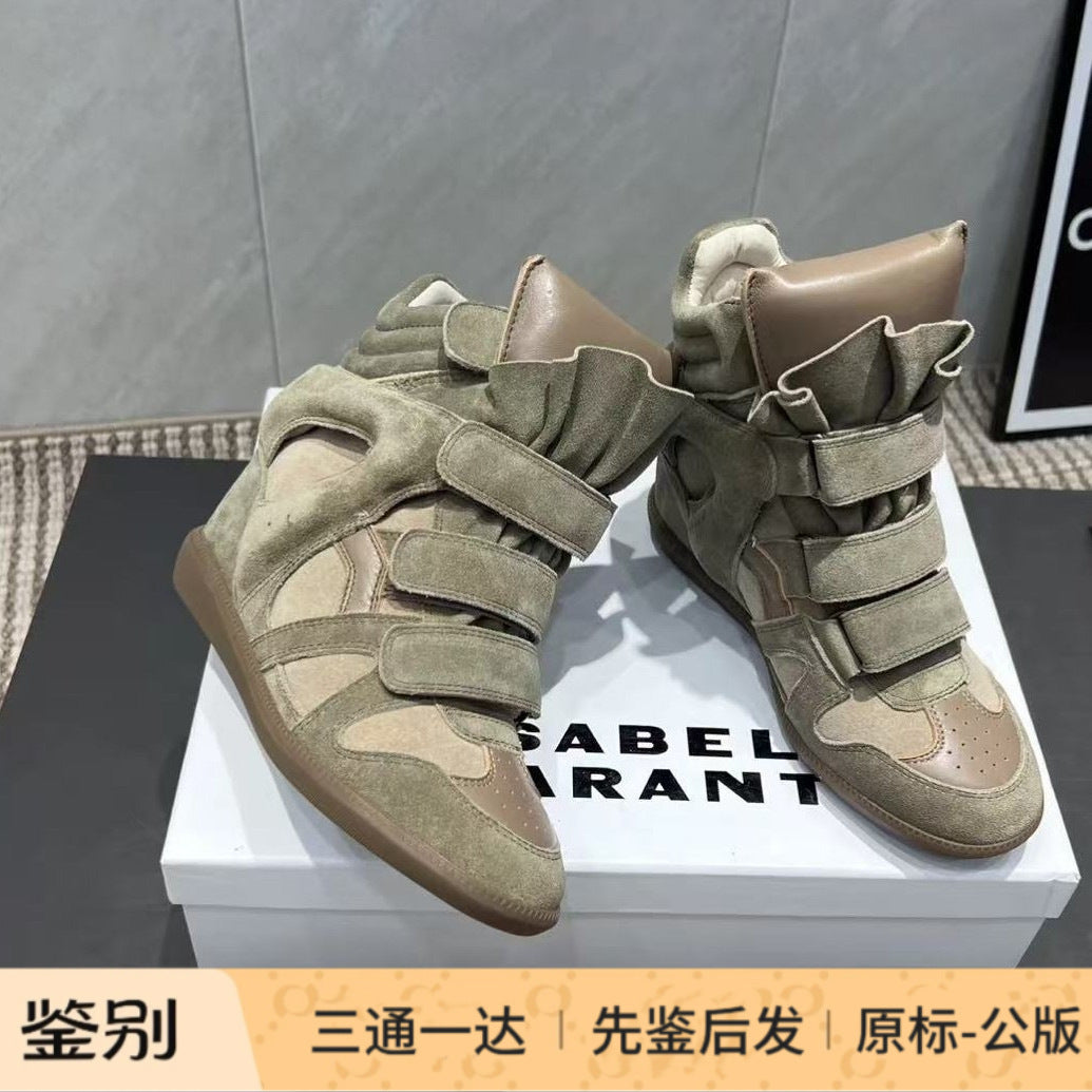Foreign Trade Cross-Border Special for European and American Street Popular Hidden Height Increasing Casual Shoes Isabel High-Top Shoes Casual Sneakers