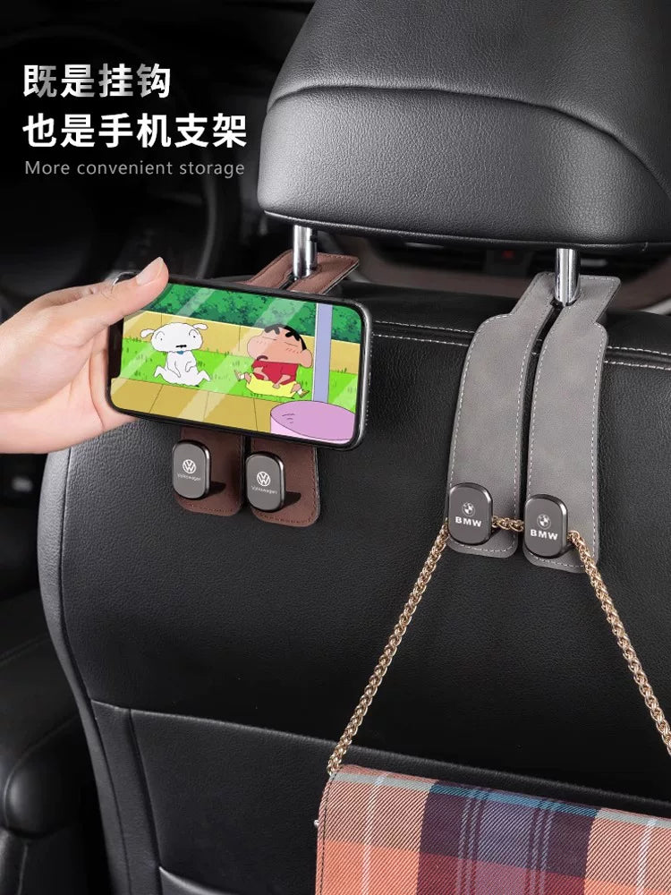 New Car Hook Suede Car Seat Back Car Interior Back Multifunctional Decorative Supplies