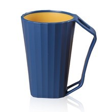 Two-Color Korean Style Mouthwash Rinse Cup with Handle for Male and Female Students - Family Toothbrush Cup for Brushing