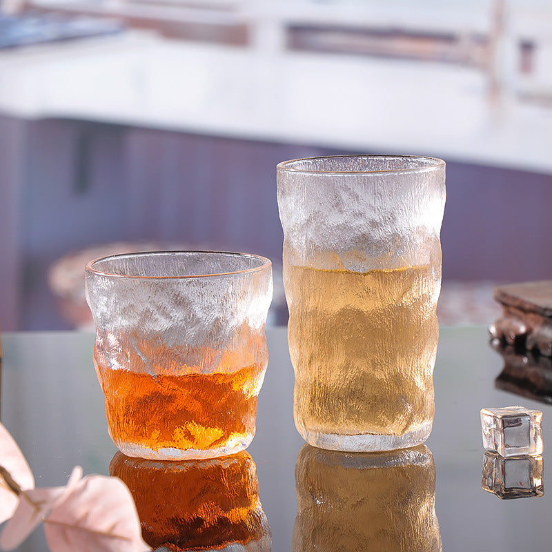Free Delivery Glacier Glass Drinking Cup for Office and Home, Stylish Juice, Coffee, Whiskey and Wine Glass, Customizable