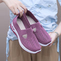 Women's Autumn Breathable Soft Bottom Shoes for Middle-Aged and Elderly Mothers Cross-Border Casual Women's Shoes All-Match Slip-on Women's Cloth Shoes
