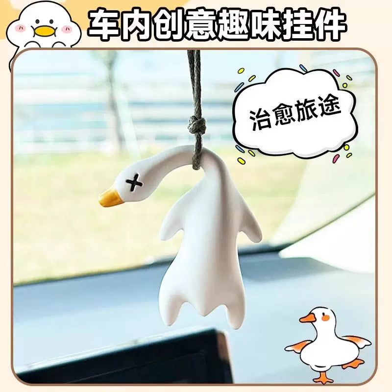 Color-Changing Roast Duck Pendant Genuine UV Duck Color-Changing Toy Little Duck Internet Celebrity Decompression Keychain Roast Goose