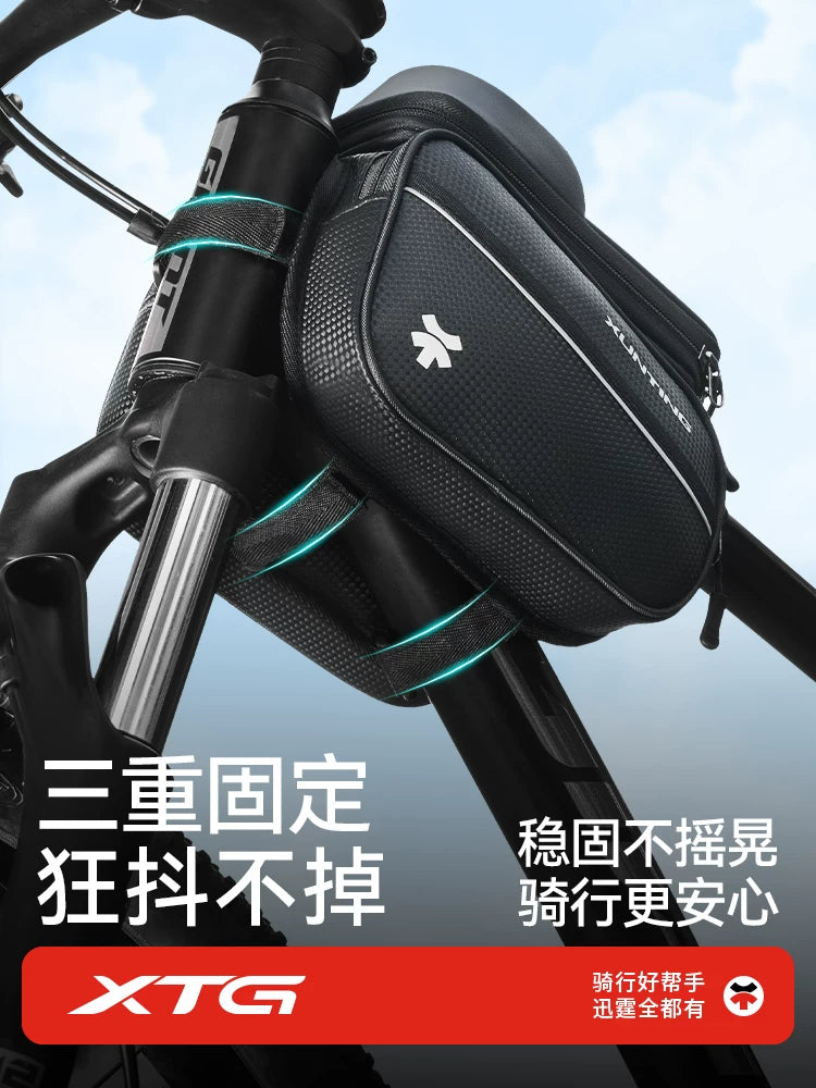 Bicycle Hanging Bag Riding Equipment Mountain Bike Storage Bag Front Beam Mobile Phone Bicycle Road Storage Bag Accessories