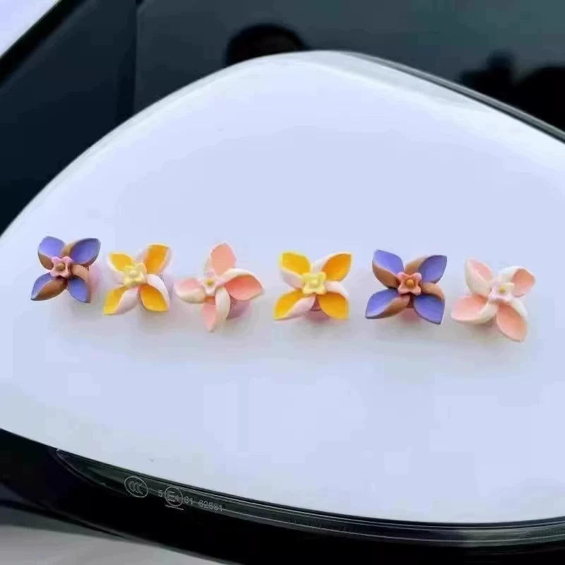 Electric Car Mini Windmill Decoration Motorcycle Bicycle Healing Series Car Decoration Small Accessories Cute