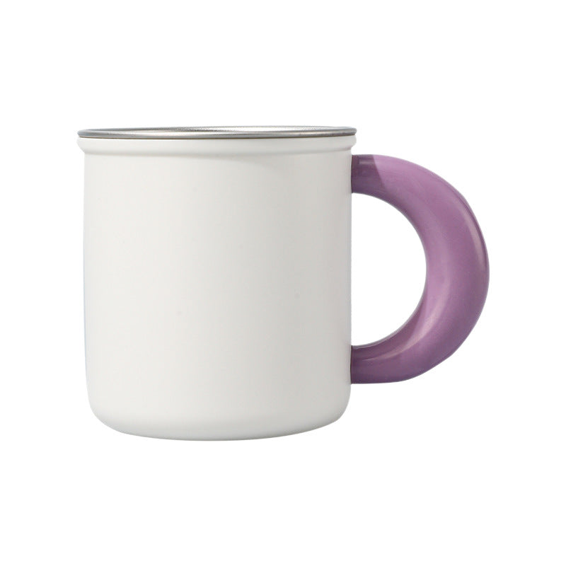 316 Stainless Steel Mouth Rinsing Cup for Children, Anti-Mildew and Antibacterial Dopamine Contrast-Color Toothbrush Cup for Home, Students, and Dormitories