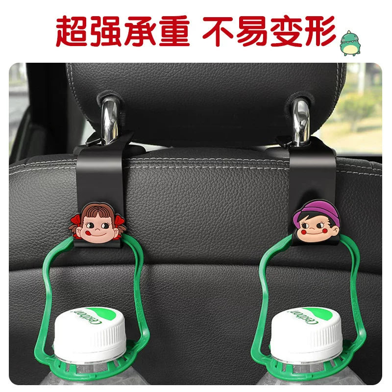 Car Hook Seat Cartoon Cute Rear Backrest Multifunctional Storage Artifact Car Interior Decoration Supplies