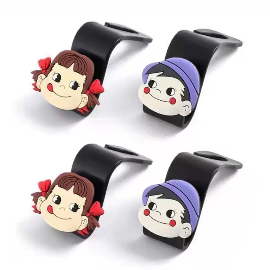 Car Hook Seat Cartoon Cute Rear Backrest Multifunctional Storage Artifact Car Interior Decoration Supplies