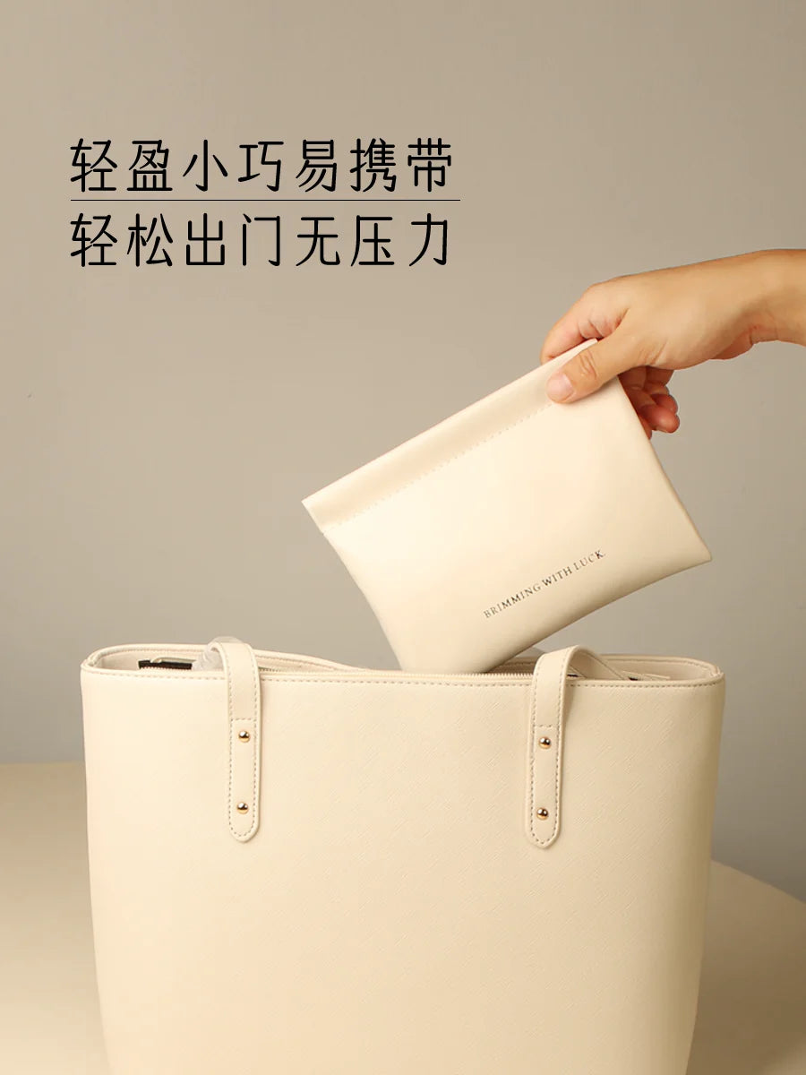 Data Cable Storage Bag Automatic Closed Portable Headset Charger Charging Treasure Cosmetic Sample Mini Bag
