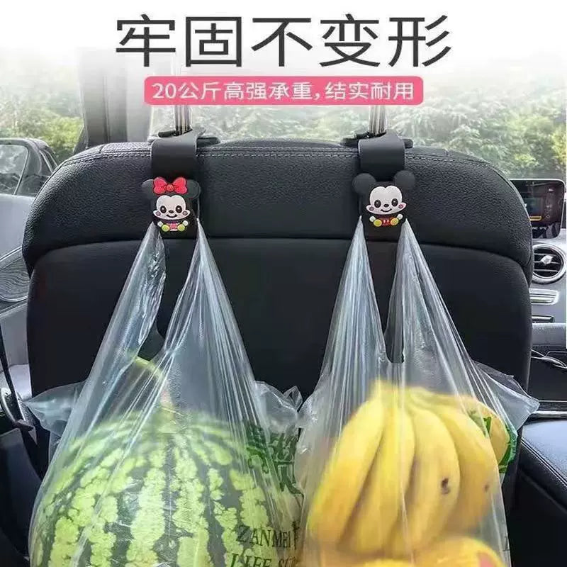 Car Hook Seat Cartoon Cute Rear Backrest Multifunctional Storage Artifact Car Interior Decoration Supplies