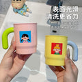 Stylish Thickened Household Mouthwash Cup with Handle, New Cute Couple Toothbrush and Toothpaste Storage Cup