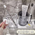 New Glacier Water Ripple Transparent Mouthwash Cup for Household, Student Dormitory, Couple Toothbrush Storage Wash Cup