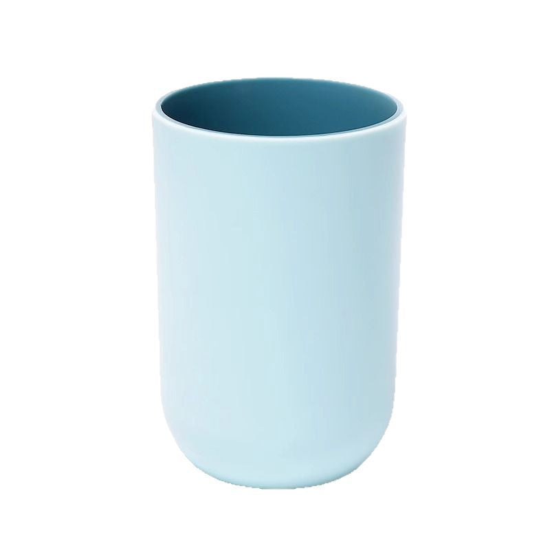 Contemporary Minimalist Two-Tone Mouthwash Cup – Creative Household Water Cup and Toothbrush Cup, Thickened Plain Rinse Cup