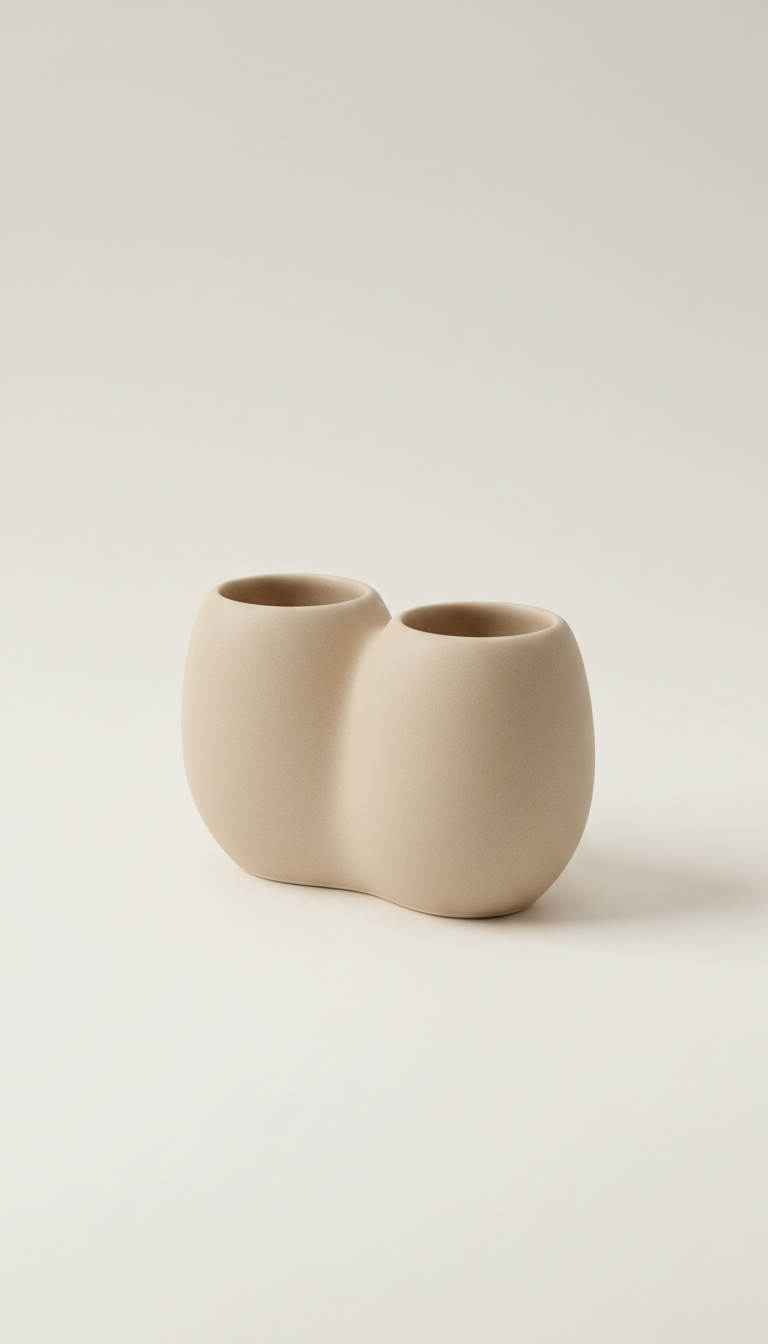 Sand Beige Toothbrush Holder